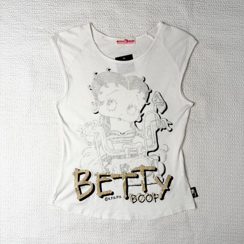 Betty Boop Japan biker graphic tank
